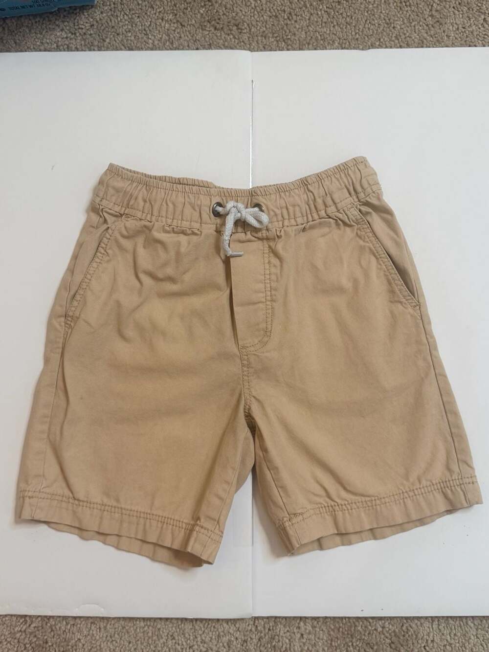 Tommy Bahama Boys Tan Pull-On Twill Shorts Size S 5/6